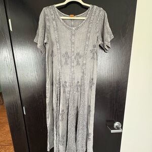 Sakkas Charcoal Gray Maxi Dress